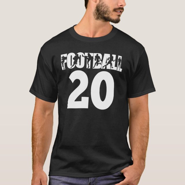 Football Number 20 My Favorite Football Players Nu T-Shirt (Front)