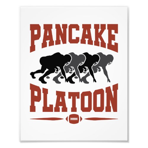 Football Offensive Lineman Pancake Platoon Photo Print