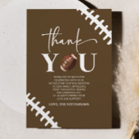 Football Oh Boy Brown White Baby Shower