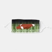 Football on Field Yard Markers Adult Cloth Face Mask (Front, Folded)