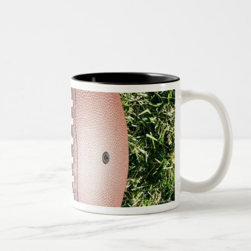 Football on Grass Two_Tone Coffee Mug
