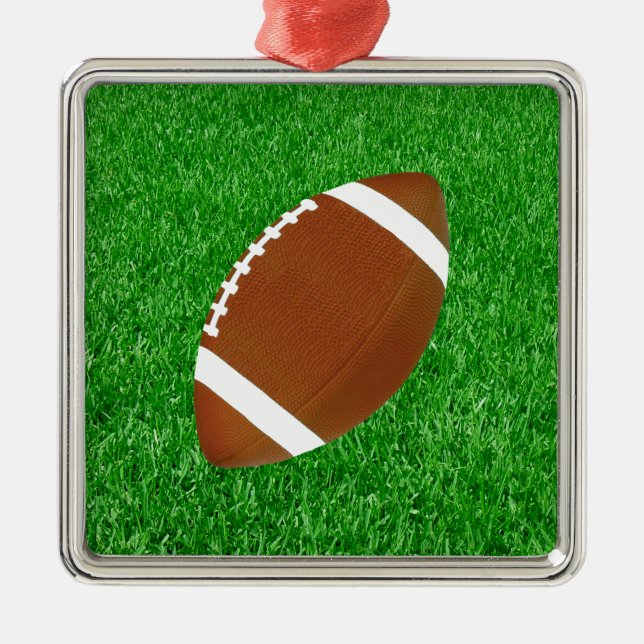 Football On Lawn Ornaments (Front)