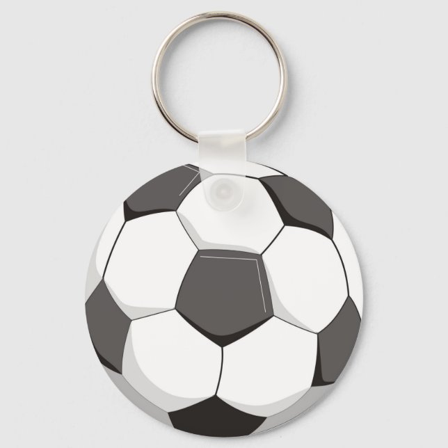 Football or Soccer ball Keychain (Front)