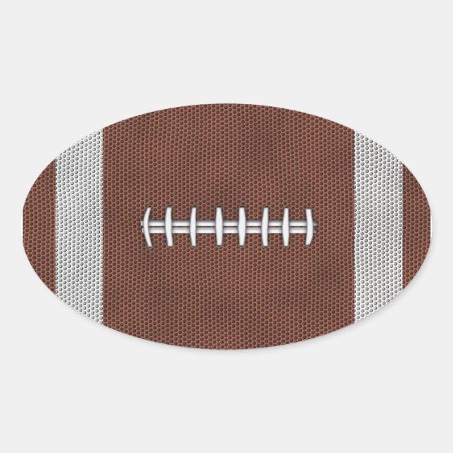 Football Oval Sticker (Front)