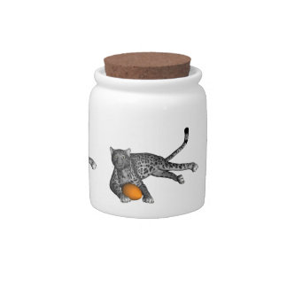 Football Panther Candy Jar