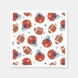 Football Paper Napkins, Sports Game Day Party Napkins