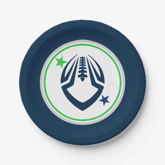 Football Paper Plates (Front)