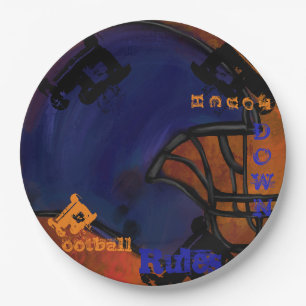 FOOTBALL PAPER PLATES