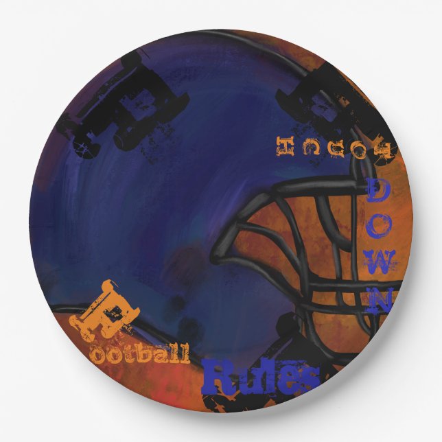 FOOTBALL PAPER PLATES (Front)