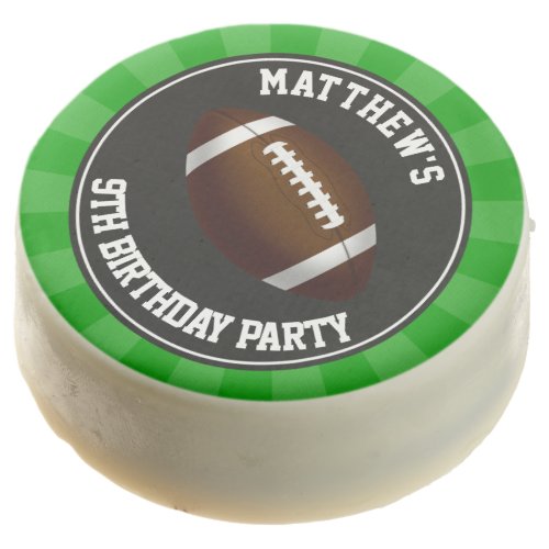 Football Part for Kids or Adults Chocolate Dipped Oreo