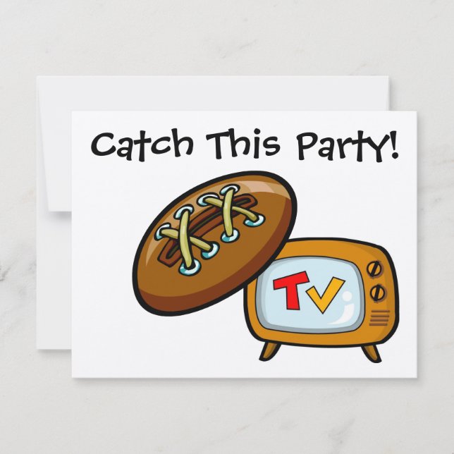 Football Party by SRF Invitation (Front)