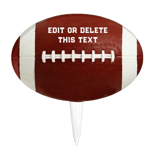 Football Party Cake Topper (Front)