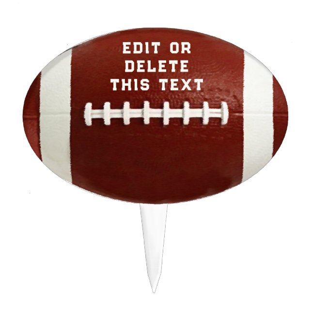 Football Party Cake Topper (Front)