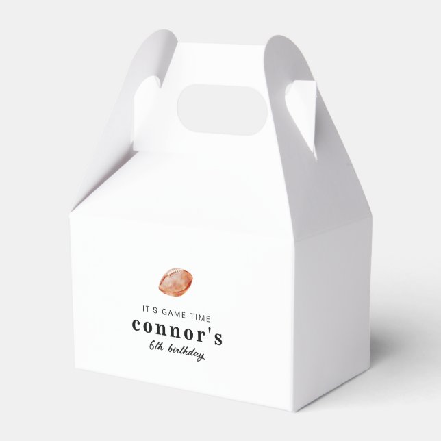 Football Party Favor Boxes (Front Side)