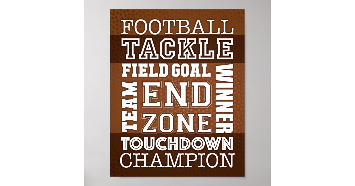 football sayings for posters