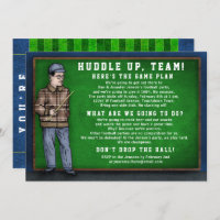 Football Party Funny Coach Speech Field Game Day