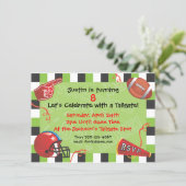Football Party Invitation (Standing Front)