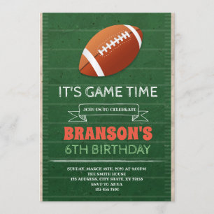 Football Party Invitation