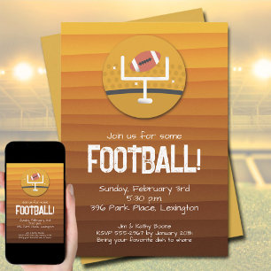 Football Party Invitation
