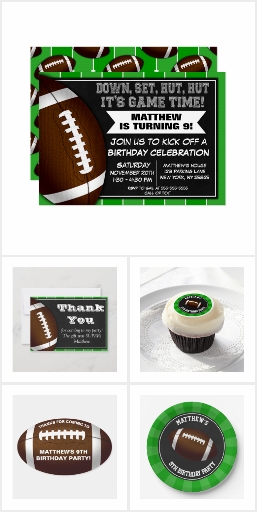 Football Party Paper Supplies & Printables