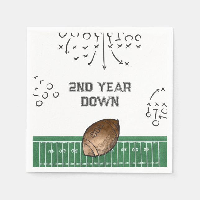 Football Party Plates | Football Paper Plates Napkins (Front)