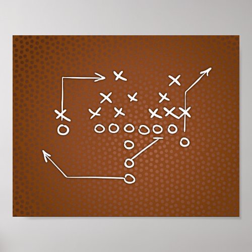 Football Party PLAYBOOK II Sign Print