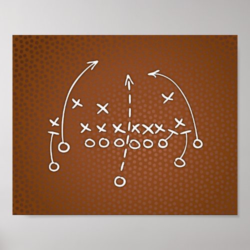 Football Party PLAYBOOK IV Sign Print