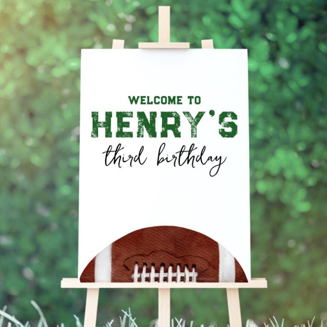 Football Party Welcome Sign - Foam Board (Creator Uploaded)