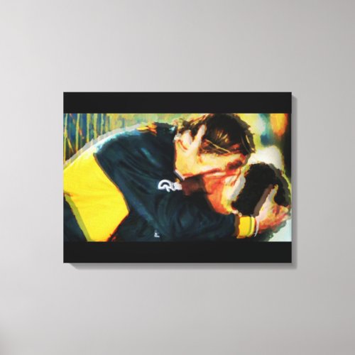 Football passion Diego and Claudio Canvas Print