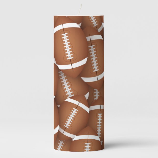 Football Pattern Candle (Front)