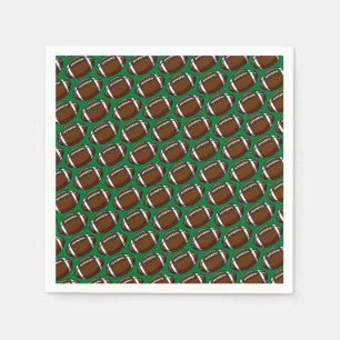Football Pattern Green Sports Player Team Game Fan Napkins