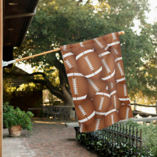 Football Pattern House Flag