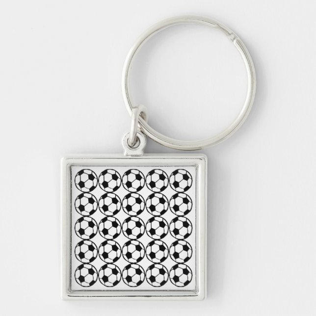 Football pattern keychain (Front)