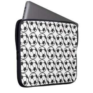 Football pattern laptop sleeve