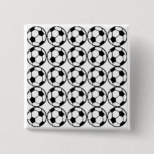 Football pattern pinback button