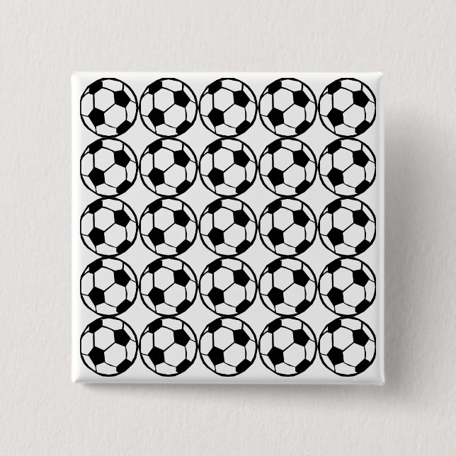 Football pattern pinback button (Front)