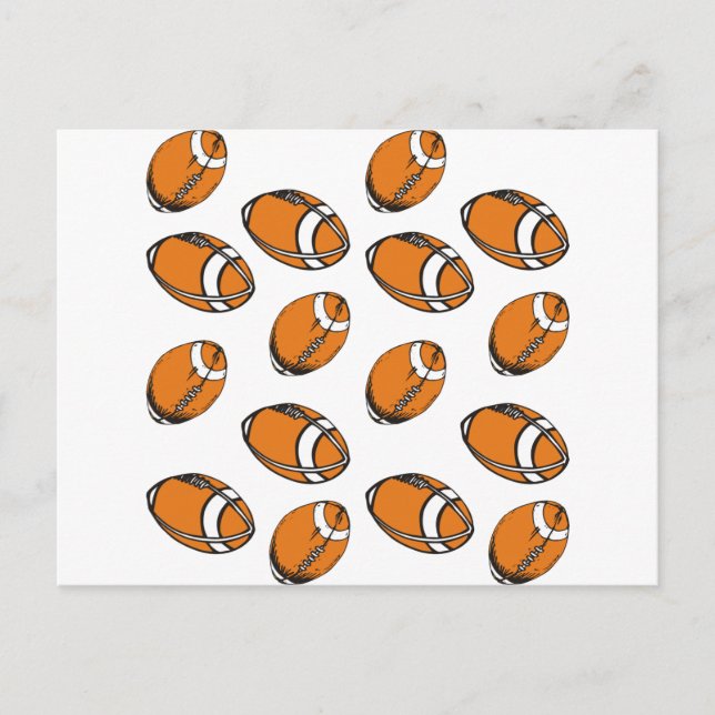 football pattern postcard (Front)