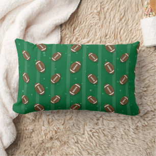 Football Pattern Throw Pillow