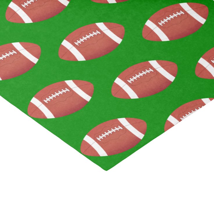 Football Pattern Tissue Paper Zazzle