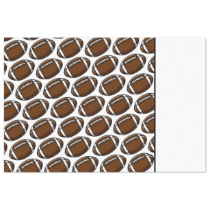 Football Pattern White Sports Player Team Game Fan Tissue Paper