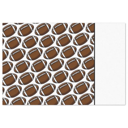 Football Pattern White Sports Player Team Game Fan Tissue Paper