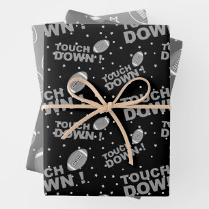 Football Pattern  Wrapping Paper Sheets