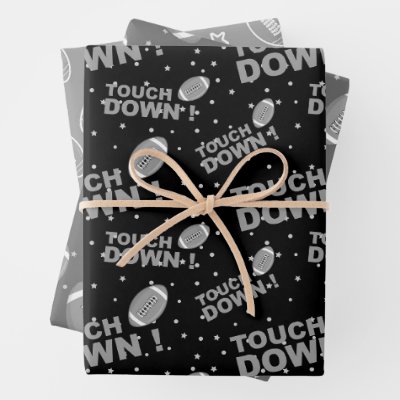 Football Pattern  Wrapping Paper Sheets