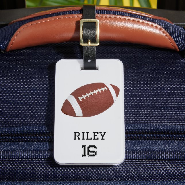Football Personalized Custom Team Bag Tag Gift (Front Insitu 2)