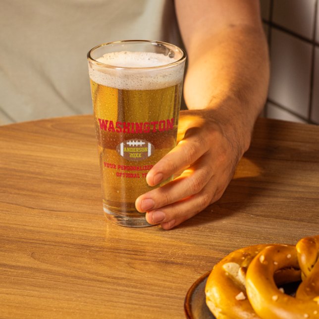 Football Personalized Glass (Creator Uploaded)