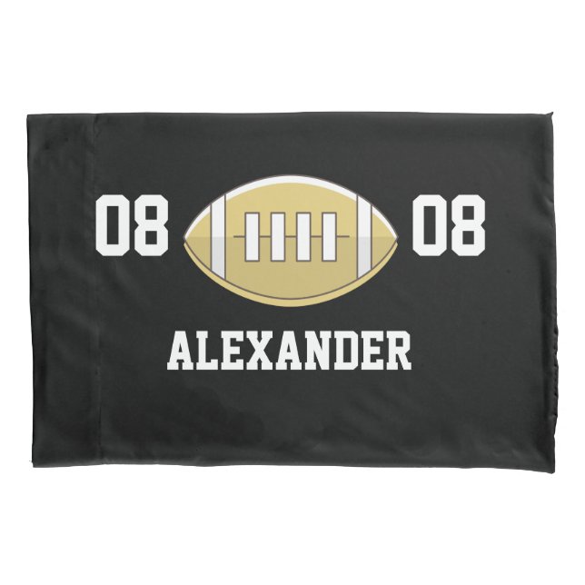Football Personalized Monogram name  Pillow Case (Front)