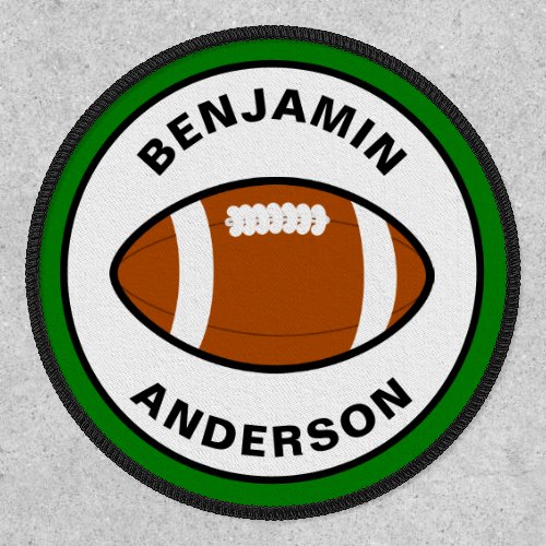 Football Personalized Name Kids Patch