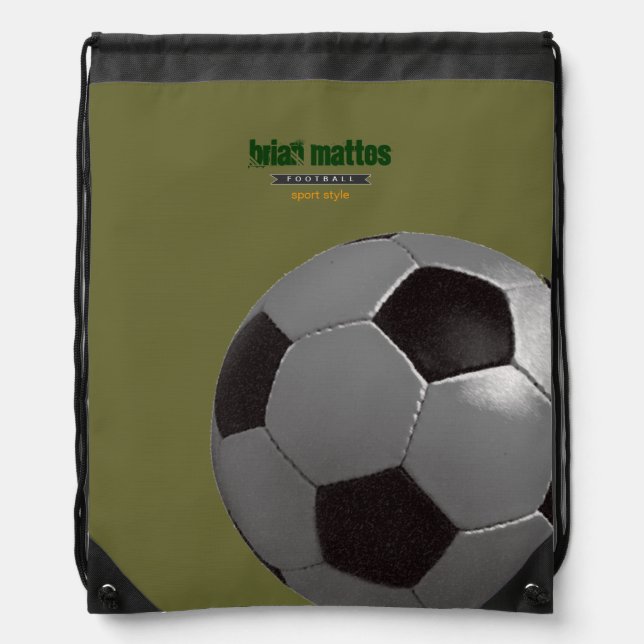 football personalized sport game drawstring bag (Front)