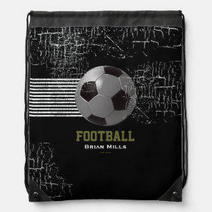 football personalized sport suggestion drawstring bag