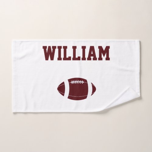 Football Personalized Sports Hand Towel